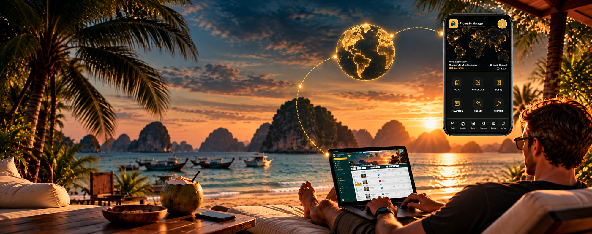 Property Manager platform for managing properties from anywhere in the world